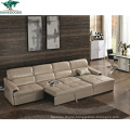 China Living Room Fruniture Chiase Sectional Leather Sofa Bed